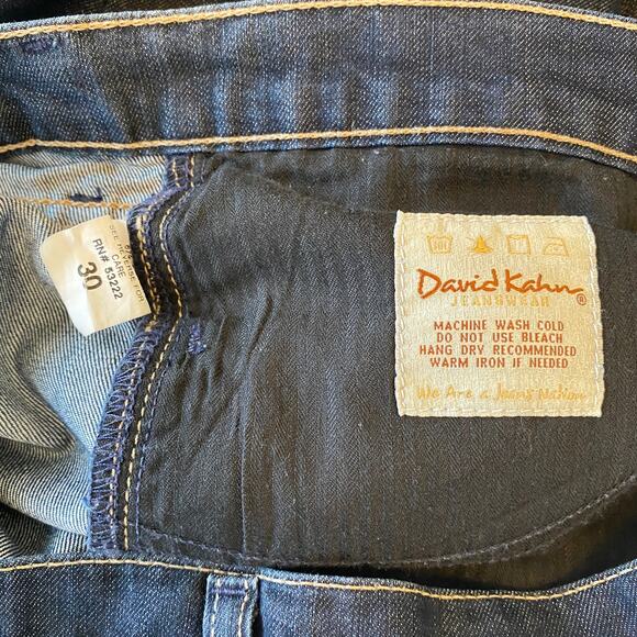 DAVID KAHN Blue Denim Boot-Cut Mid-Rise Jeans Women's Sz 30 - Picture 4 of 9